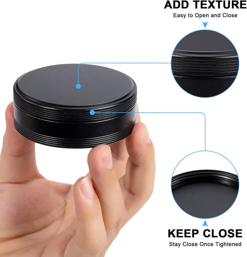 Metal Travel Pill Box 3 Compartment, Portable Waterproof Medicine Organizer Holder for Daily Medication, Vitamin, Fish