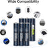 AAA Rechargeable Battery USB C 1.5V 1200mWh High Capacity, 6-Pack with USB C Port Cable