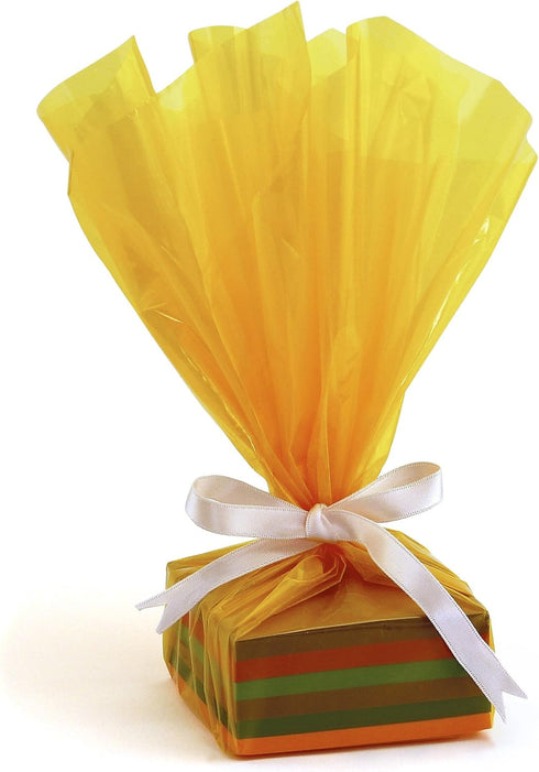Hygloss Products Cellophane Roll, 20 Inch x 5 Feet, Yellow, for Crafts and Gifts