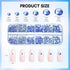 Makartt Blue Nail Rhinestones, Multi-Size Flatback Crystal Glass Nail Charms for DIY Crafts and Nail Art Supplies