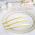 100 Count Heavy Duty Gold Plastic Knives, Disposable, BPA-Free, Heat Resistant, Premium Plastic for Party Supply
