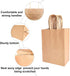 BAG BOX Kraft Paper Gift Bags with Handles, Small Business Shopping Bags for Grocery Birthday Party Supplies