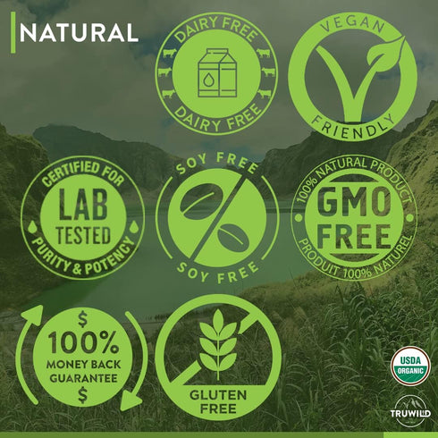 TruWild Greens Superfood Cucumber Powder, 22+ Greens & Anti-Oxidants, 30 Servings Per Tub