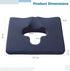Gel Wheelchair Seat Cushion with Memory Foam, Cooling Support Cushion for Long Sitting or Lying, Coccyx Cutout Pillow