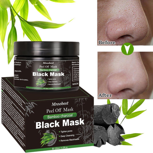 Peel Off Face Mask - Charcoal Peel Off Black Mask for Deep Cleansing and Blackhead Purifying