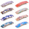 WILLBOND 8 Pieces Tortoise Shell Hair Barrettes, Automatic Cellulose Acetate Medium French Design Snap Clip