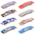 WILLBOND 8 Pieces Tortoise Shell Hair Barrettes, Automatic Cellulose Acetate Medium French Design Snap Clip