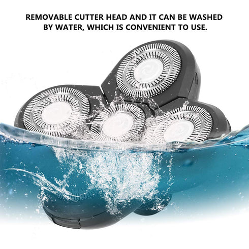 Replacement Heads, Replacement Blades, Shaver Blade Heads, 5 Head Shaver Head Universal Electric Beard Shaver Replacement Heads Rotating Head Replacement Accessory