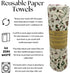 Reusable Paper Towel Rolls 20 Pack, Washable Cloth Value Set of 4 Colors