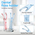 Healifty Dental Floss Holder for Teeth, 2 Pack Reusable Floss Handle Holder Replacements (Pink, Blue)
