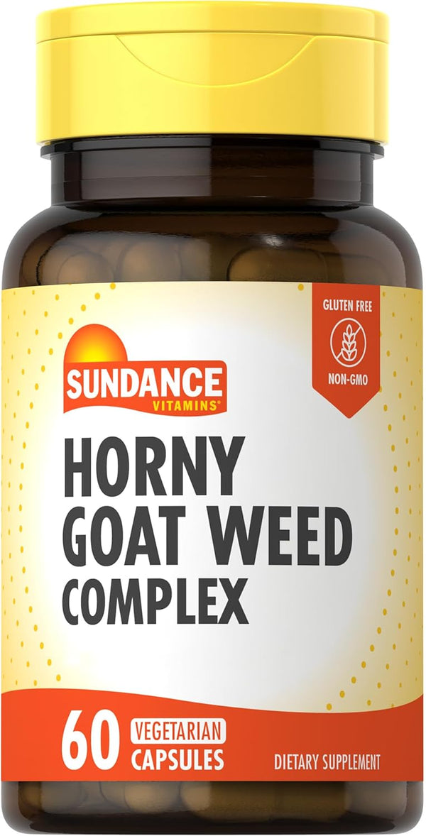 Horny Goat Weed Complex | 60 Capsules | Vegetarian, Non-GMO, Gluten Free Supplement by Sundance