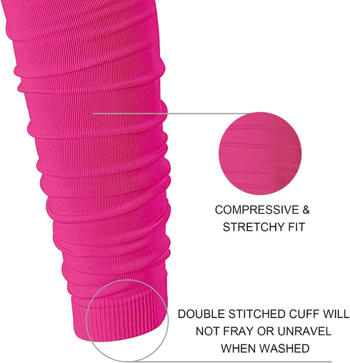 Football Leg Sleeves for Men, Calf Compression Sleeve for Women/Youth/Adult, Pink Football Accessories