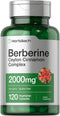 Horbaach Berberine Plus Ceylon Cinnamon | 2000mg | 120 Veggie Capsules, Vegetarian, Non-GMO & Gluten Free
