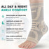INDEEMAX Copper Infused Ankle Brace for Sprained Ankle, Ankle Compression Sleeve Support for Women & Men, Achilles