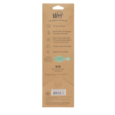 Wet Brush Go Green Coconut Oil Infused Treatment Comb - Wide Tooth Hair Detangler with WaveTooth Design