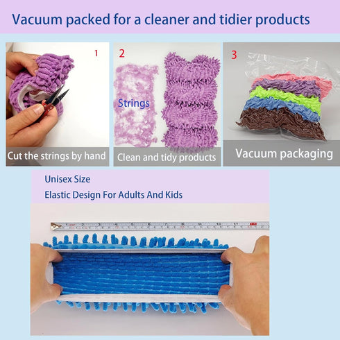 Keeytaa 10 (5 Mop Slippers Shoes Pcs Pairs),Dust Duster, Mop Socks for Women Men Kids Foot, Microfiber Dust Hair