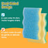 LAUNDRYLUX 4 Pack Scrub Sponge, Dual-Sided Temperature-Responsive Scrubber - Non-Scratch - Multipurpose Dish Sponges