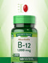 Nature's Truth Vitamin B12 | 1000 mcg | 60 Softgels | Non-GMO & Gluten Free Supplement