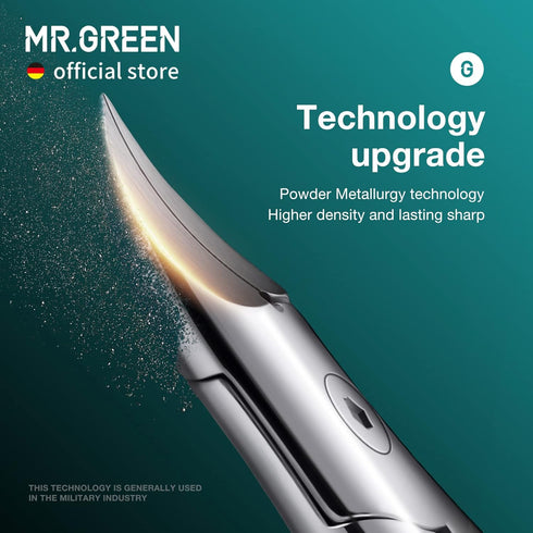 MR.GREEN Toenail Clippers, Stainless Steel Ingrown Nail Cutter for Thick and Hard Nails