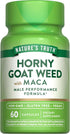 Nature's Truth Horny Goat Weed with Maca Supplement, 60 Count