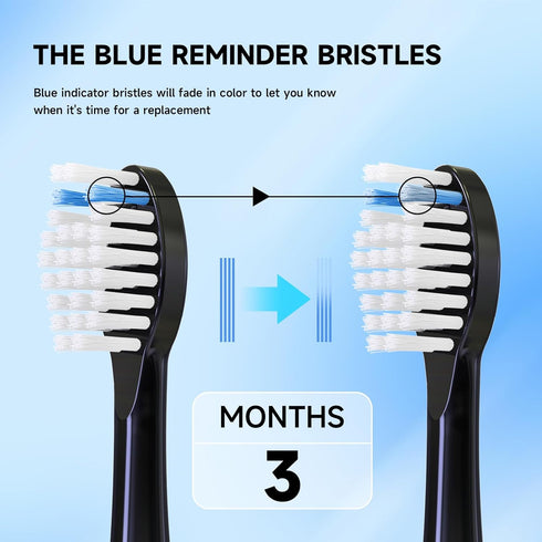 Replacement Heads for WaterPik Sonic Fusion, Compatible with WaterPik Sonic Fusion 2.0 Flossing Toothbrush