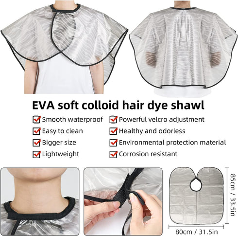 ROOHUA 16 Pieces Hair Dye Coloring Kit, Hair Tinting Bowl, Brush, Ear Cover, Hairpin, Cape