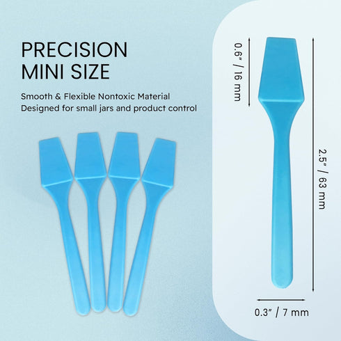 pana Brand Cosmetic Make Up Disposable Plastic Spatulas, 2.5 Inch, Skin Care Facial Cream Mask Spatula (100 Pieces,