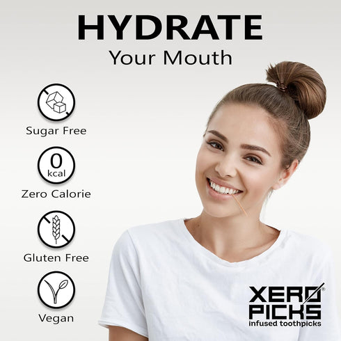 Xero Picks Dry Mouth - Infused Flavored Toothpicks for Long Lasting Fresh Breath & Dry Mouth Prevention