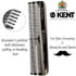 Kent A OT Fine and Wide Tooth Pocket Comb, Handmade Dresser Comb for Hair, Beard, Mustache Grooming for Men, Women, Kids