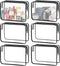 6 Pieces Clear Makeup Bags, Portable Travel Pouch with Zipper, TSA Approved Waterproof Vinyl Plastic Organizer Case