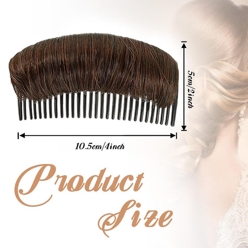WILLBOND 3 Pieces Invisible False Hair Clips | Increased Pad Bump It Up Volume Hair Base for Women Girls