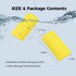 4-Pack Damp Clean Duster Sponge Brush for Cleaning Blinds, Glass, Baseboards, Vents, Mirrors (Yellow)