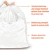 iTouchless Tall Trash Bags, Fits 8 Gallon Garbage Can, Strong Kitchen Bin Liners, 40 Count, Clear
