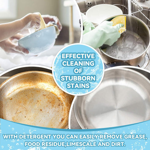 12PCS Scrubbing Sponges, Scrubbing Pad for Home and Kitchen, Multiple Purpose Cleaning Pad for Stove, Dish, Bowl, Sink