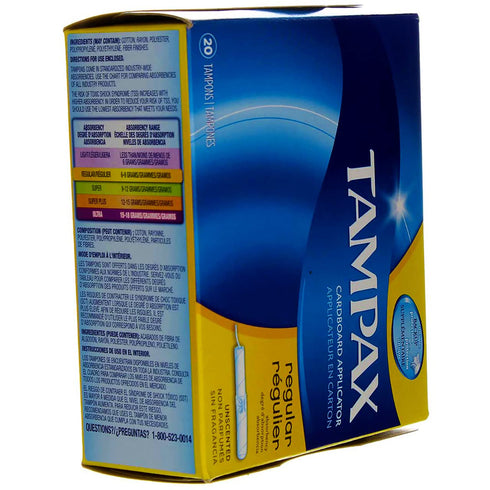 Pack 3 Tampax Cardboard Regular