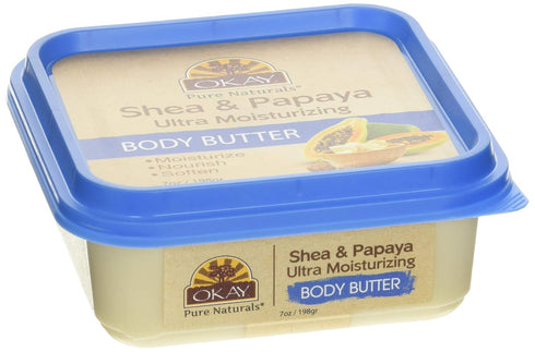 OKAY SHEA and PAPAYA Ultra Moisturizing Body Butter, 7 oz