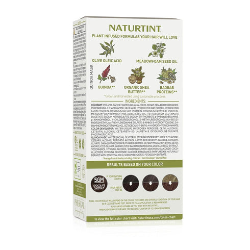 Naturtint 5GM Chocolate Chestnut Permanent Hair Color, Ammonia Free, Vegan, Cruelty Free, Pack of 1, Long Lasting