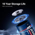 4 Pack 18500 Rechargeable Solar Batteries 3.2V, 1000mAh LiFePO4 for Outdoor Lights, Flashlight (Not AA)