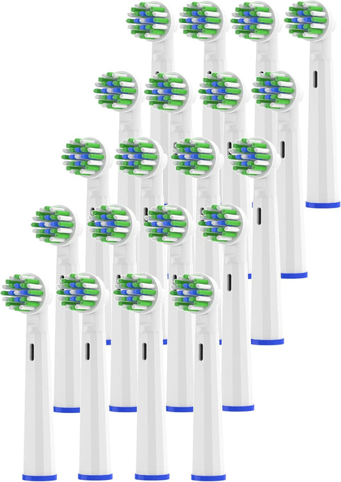 Replacement Toothbrush Heads for Oral-B Braun Pro 500/1000/1500/3000/3757/5000/7000/7500/8000, 20 Pcs