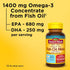 Nature Made Extra Strength Omega 3 Fish Oil 1400 mg Minis, 60 Softgels for Heart, Brain & Eye Support