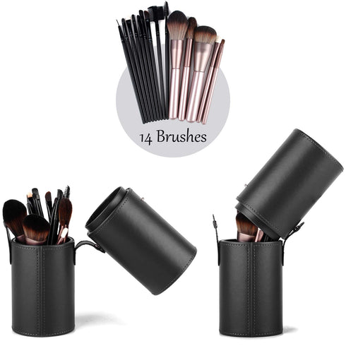 Narwey Makeup Brush Holder, Travel Brushes Case Bag, Dustproof for Women