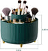 Makeup Brush Holder Organizer, 360° Rotating 5 Slot Cup for Cosmetics, Nail Polish, Art Supply