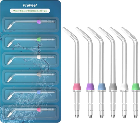 Replacement Heads for Waterpik Water Flosser, 6 Orthodontic Tips
