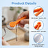 houlishu 3PCS Mini Eyeglass Cleaner Brush, Portable Microfiber Sunglasses Cleaner Clip, Green Orange Red (Green Orange