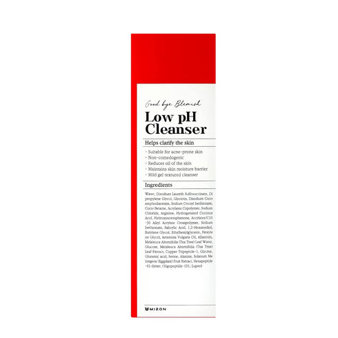 MIZON Good Bye Blemish Low pH Cleanser - Acne Treatment for Troubled Skin, 100ml Korean Skincare