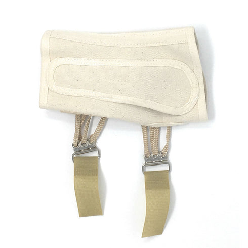 OTC Wrist Splint, Medium Right Hand, Canvas, Prop-Up Lacing for Carpal Tunnel Relief, White