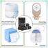 Sopoloray 300 Pack Bags,13.77x7.87 Inch Ostomy Disposal Odor Proof Leakproof Colostomy Waste Bags Disposable Pouches