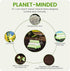 QIXINNET 2-4 100 Count (5 Green Biodegradable Trash Bags Gallon, Rolls), Small Garbage Bags, PE & Corn Starch Blend