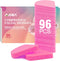 96 Count Compressed Facial Sponges Pink, AIDEA Disposable Face Sponges, Natural Cellulose Cosmetic Spa Sponges