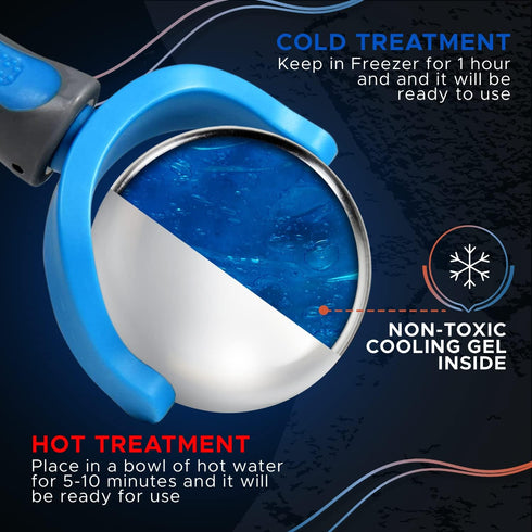 PRIME Fitness Cold Massage Roller Ball | Cold Therapy | Ice Roller Ball with Handle | cryo Stick | Relieve Muscle Pain